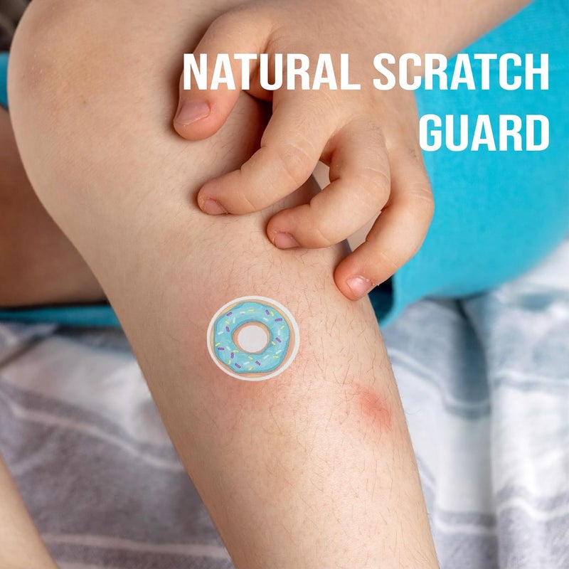 BUZZLUV Hydrocolloid Itch Relief Patch, for Mosquitos, Ticks, Midges, Sandflies Bug bite Relief, Anti-Itch Patch with Aloe and Witch Hazel, Insect bite Relief, Kid-Friendly, Natural Fruit Theme - Image 5